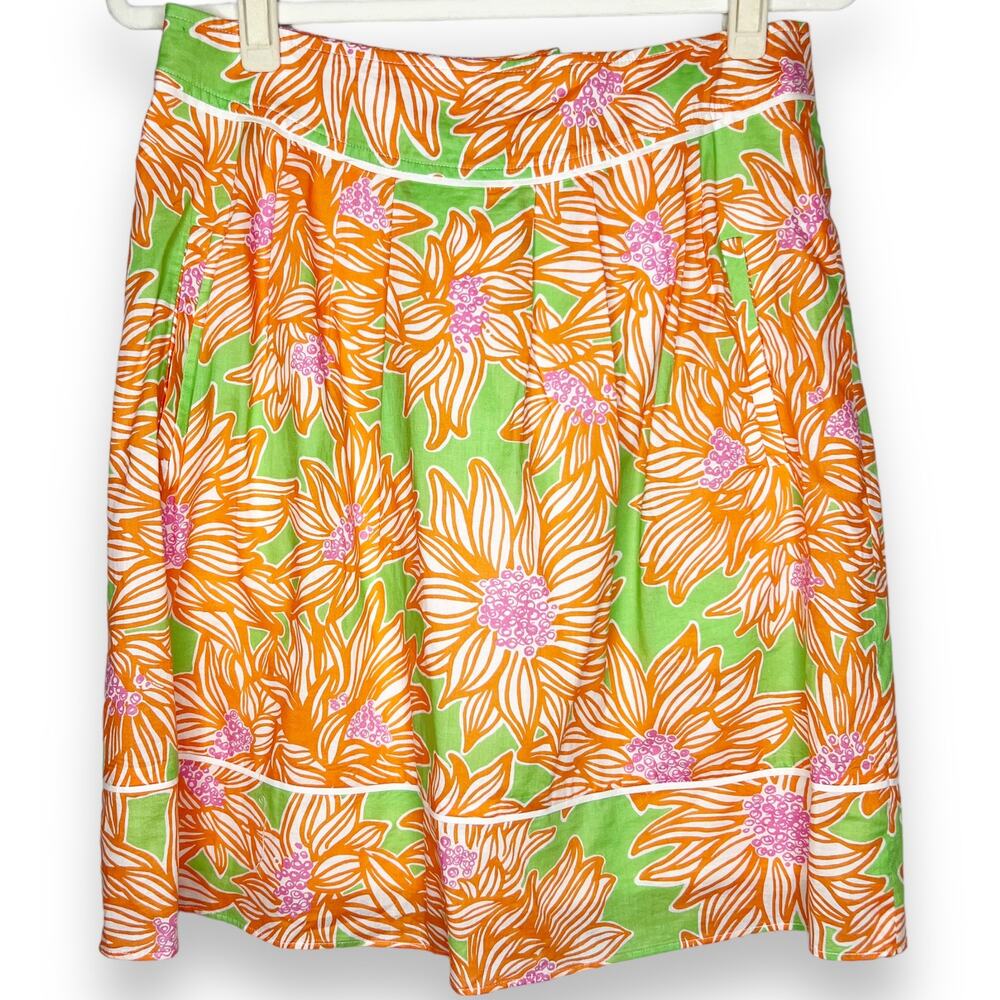 Lilly Pulitzer Fayette Avocado Skirt With Pockets Size 4